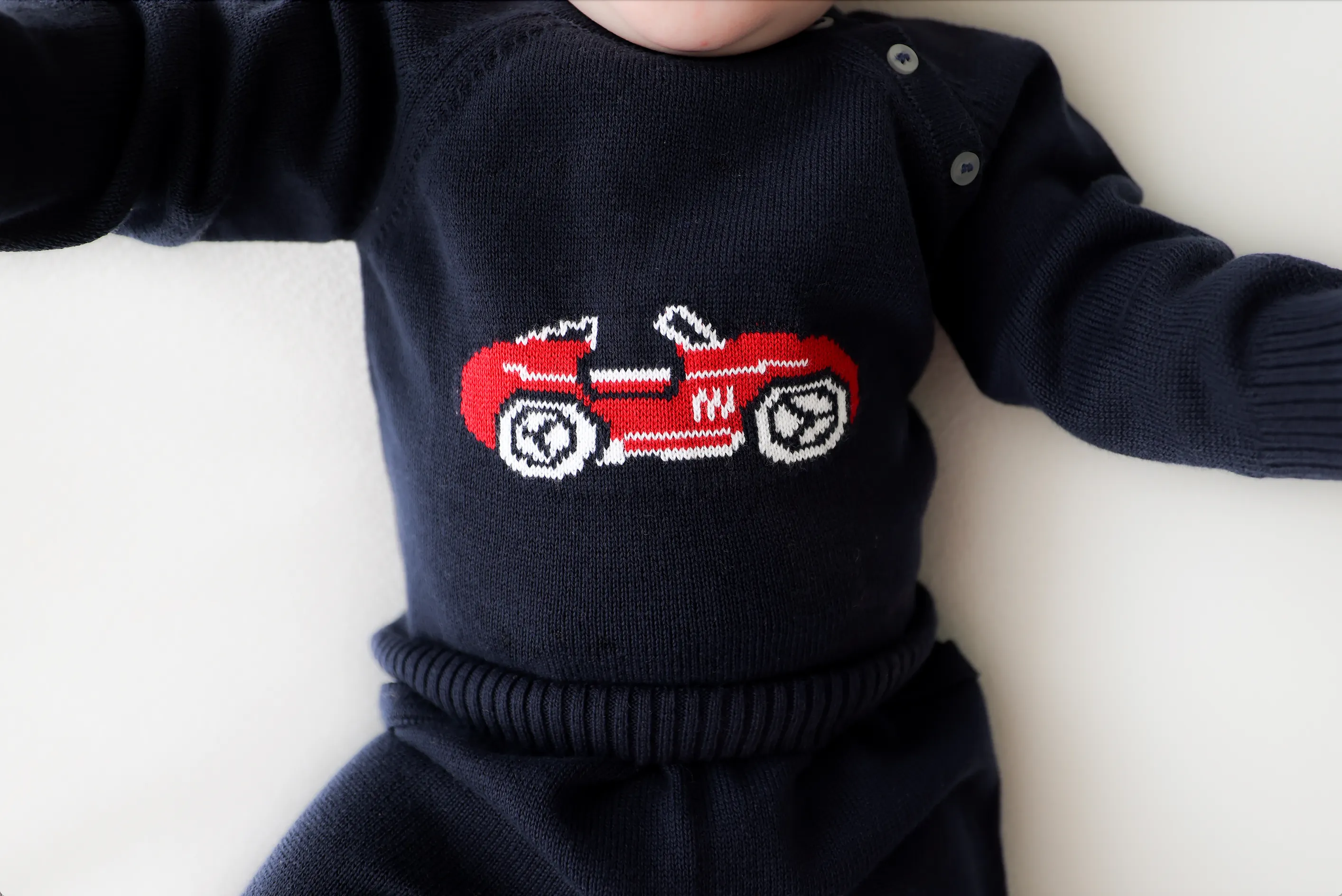 Cobra Car Intarsia Sweater