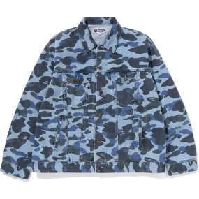 COLOR CAMO DENIM JACKET MENS