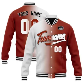 Custom Gradient Fashion Jacket Bomber Full-Snap Varsity Letterman Personalized Jacket FZ005-D028016-17