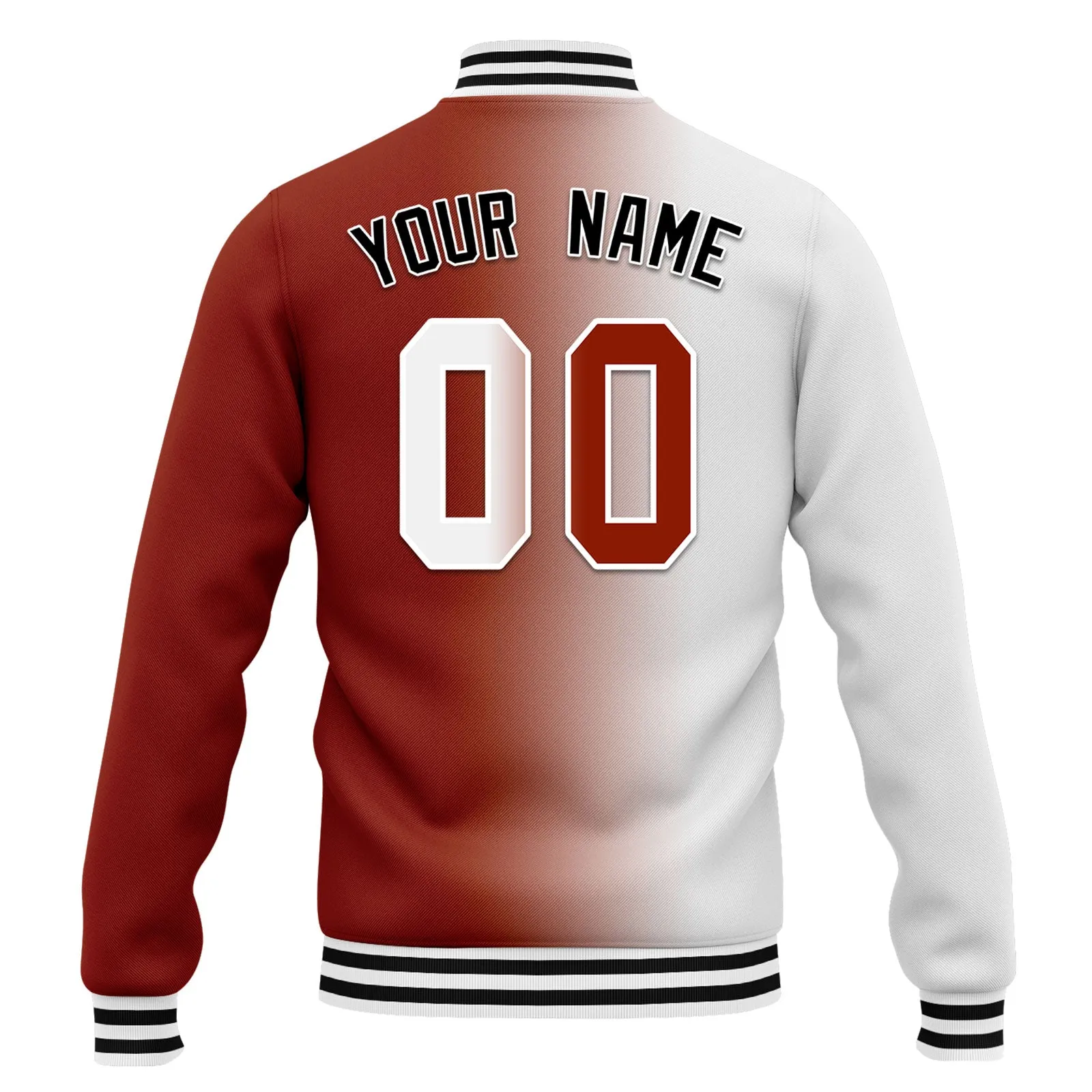 Custom Gradient Fashion Jacket Bomber Full-Snap Varsity Letterman Personalized Jacket FZ005-D028016-17