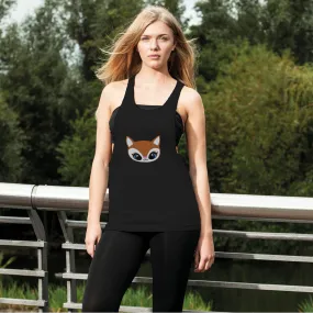 Deer Head Women's Loose Racerback Tank Top