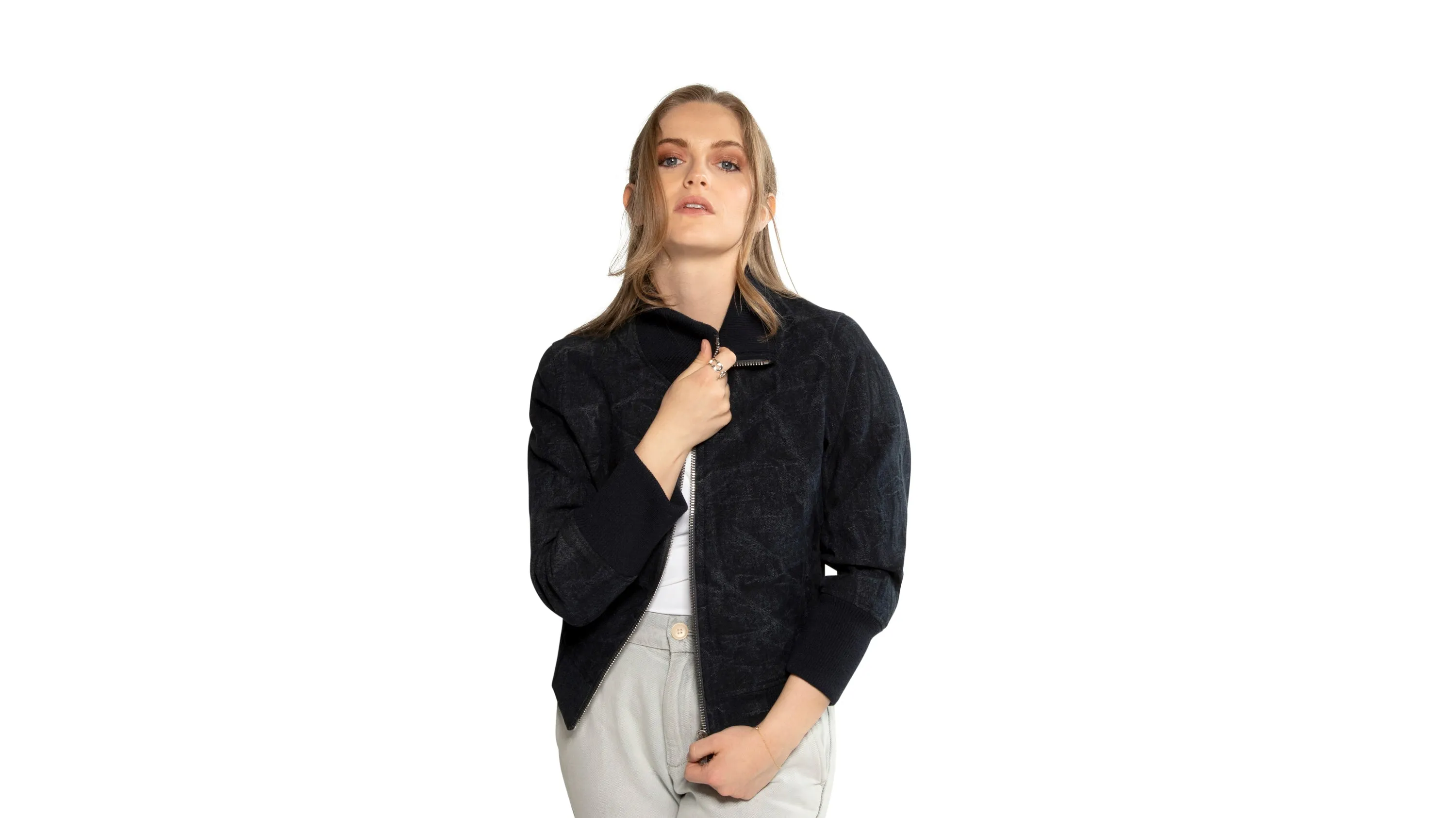 Denim Bomber Jacket