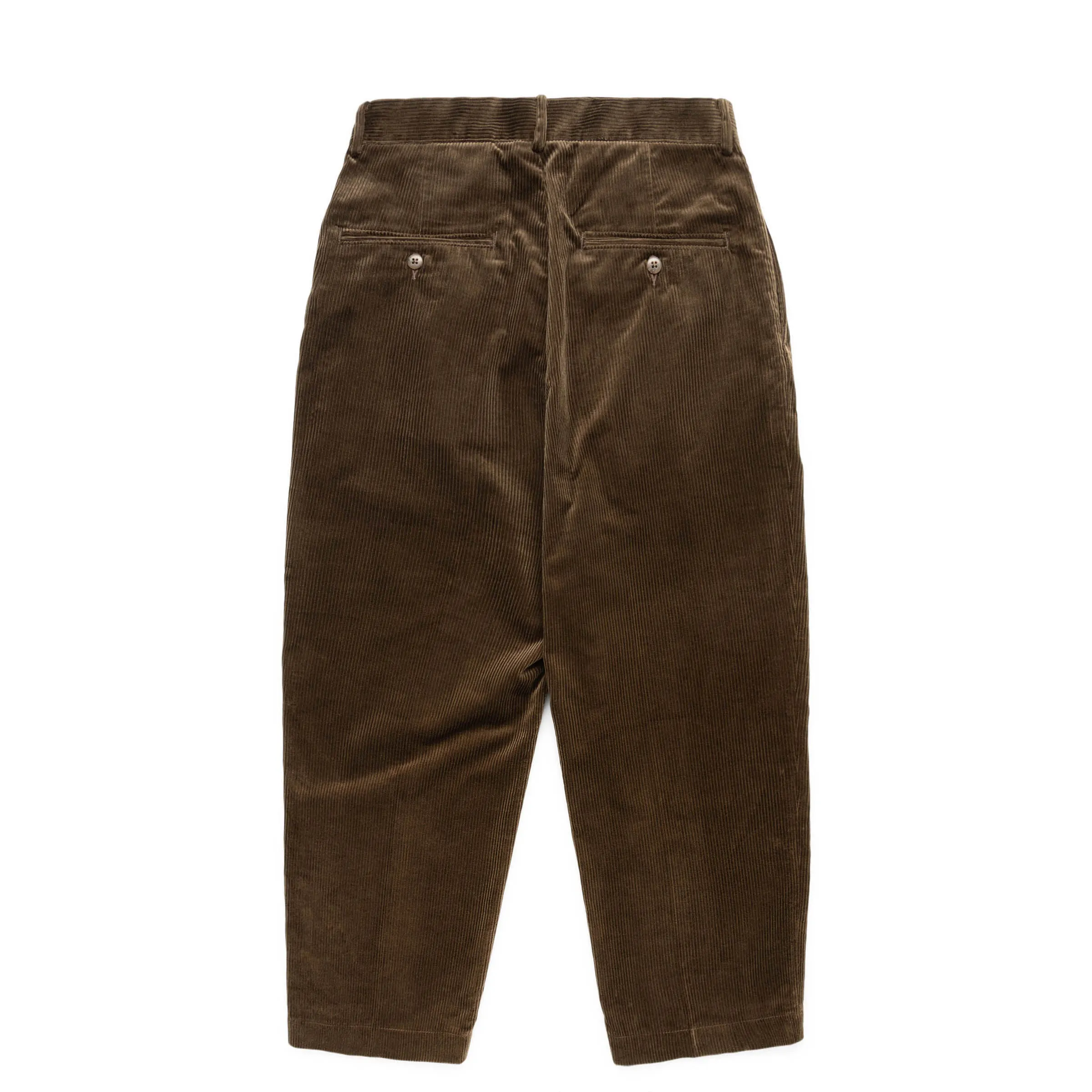 DOUBLE PLEATED CORDUROY TROUSERS