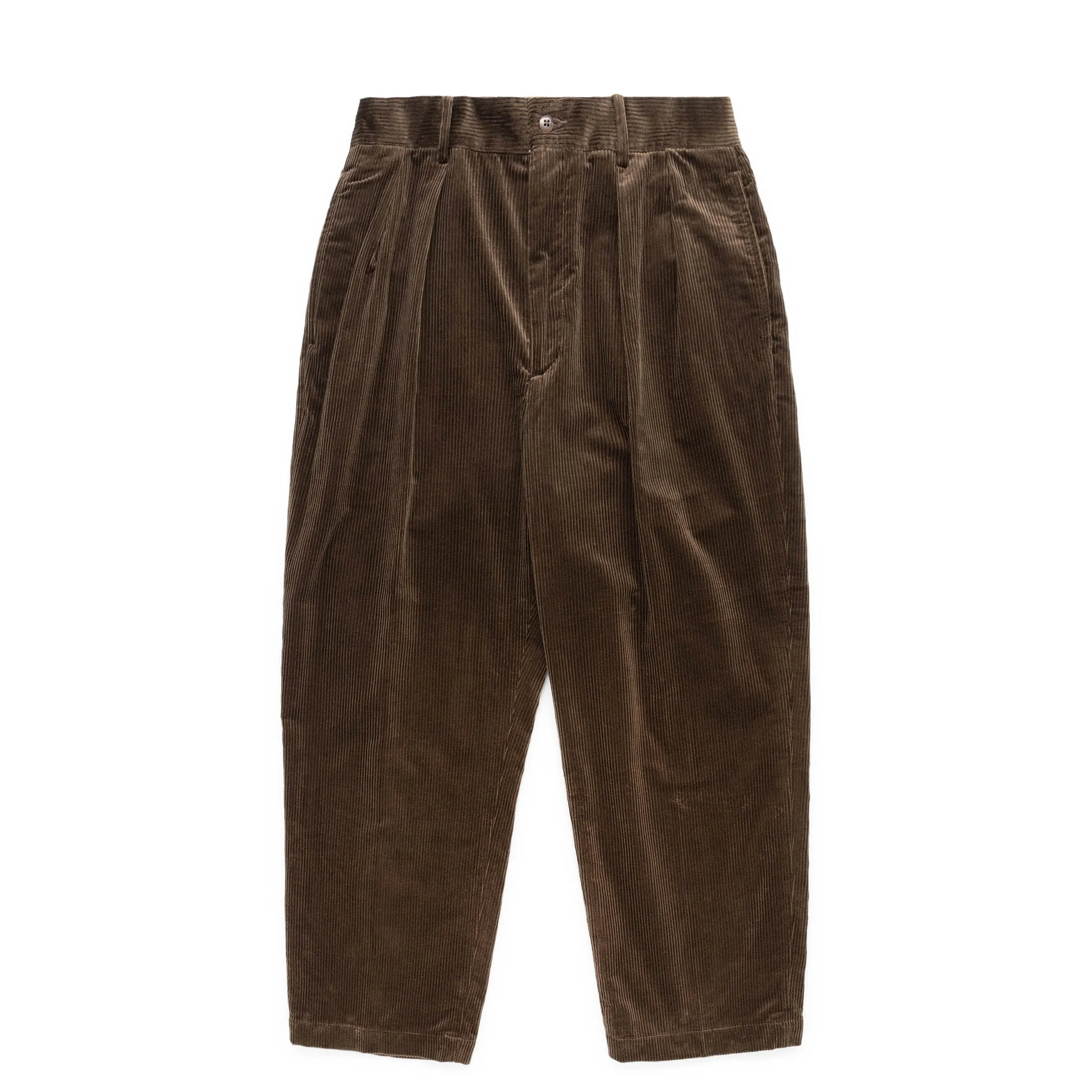 DOUBLE PLEATED CORDUROY TROUSERS