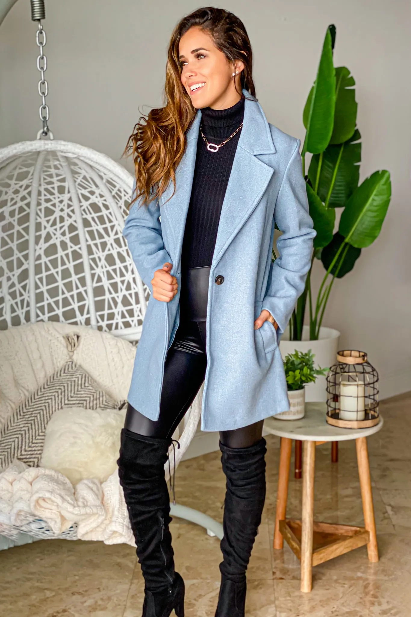 Dusty Blue Coat