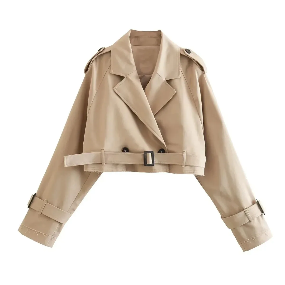 Eliara Cropped Trench Coat