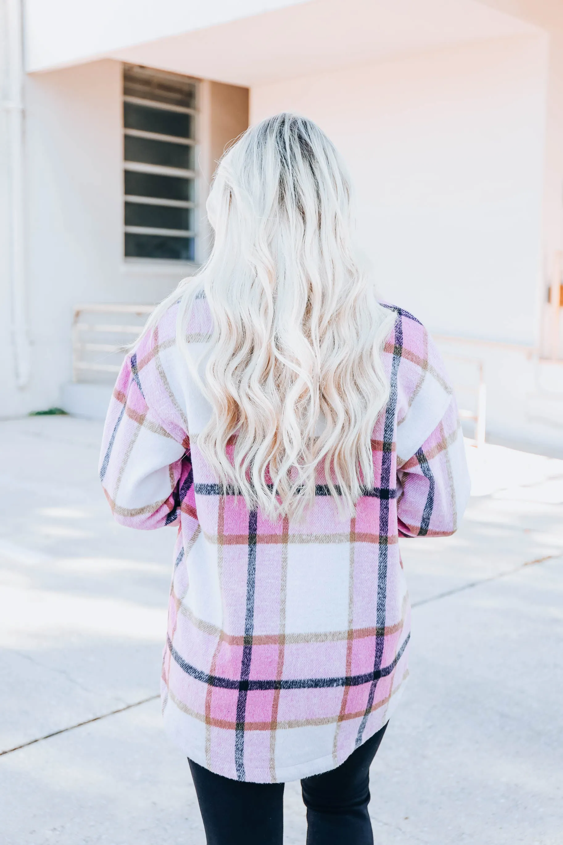 Estes Park Pink Plaid Shacket