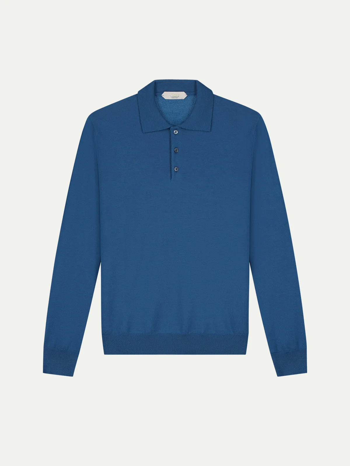 Extrafine Merino Polo Ultramarine