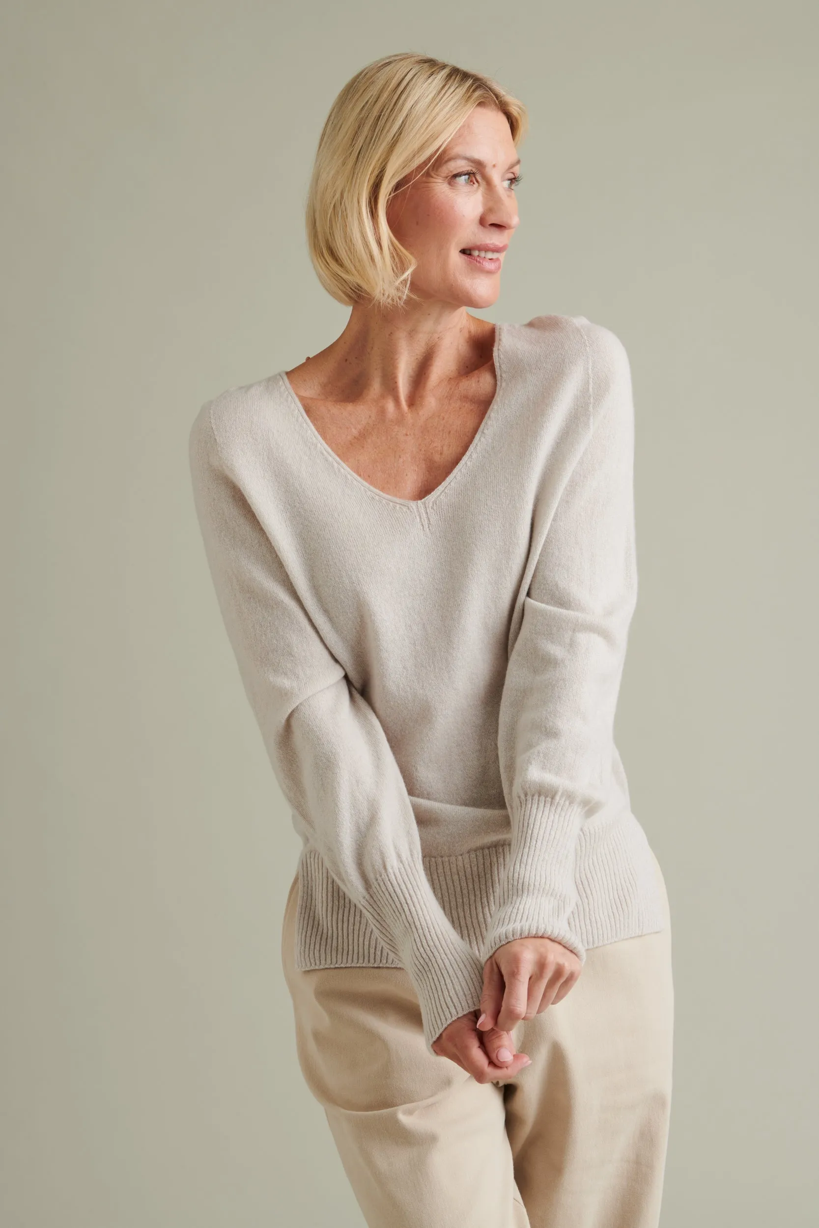 Finnö Merino Knitted Sweater White