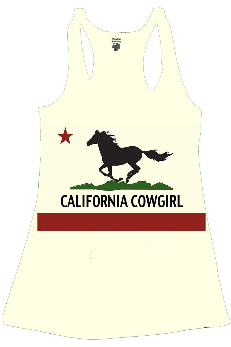 FLAG CALIFORNIA COWGIRL TANK TOP