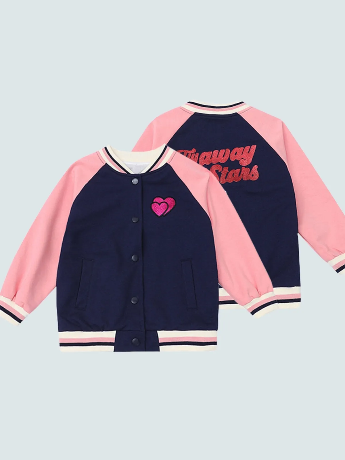 Fly Away to the Stars Varsity Bomber Jacket