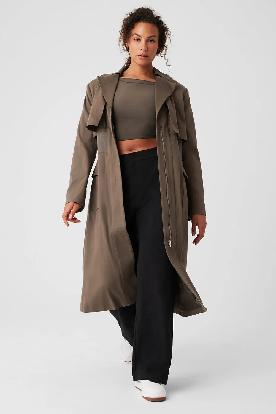 Formation Trench Coat - Olive Tree