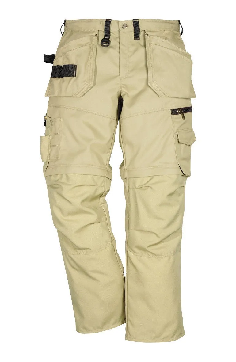 Fristads Kansas 100545 Prostretch Zip Off Crafts Trousers Khaki