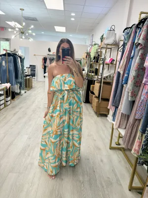 FT-Turquoise Maxi Dress