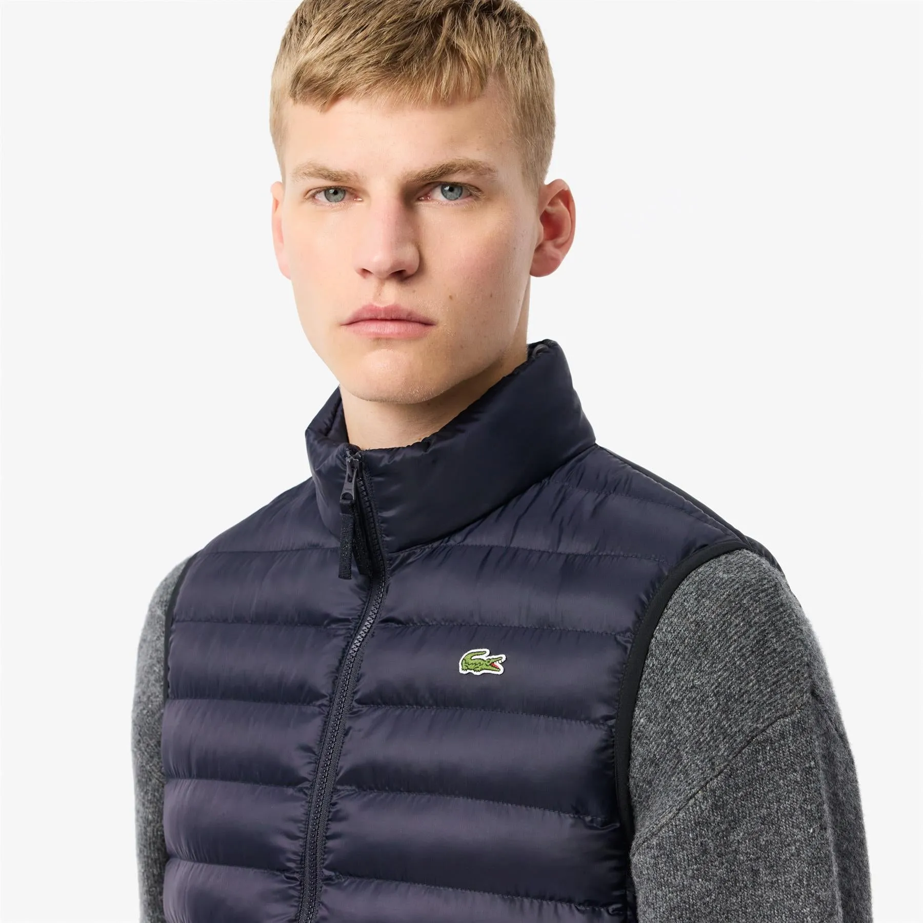 Full Zip Stretch Padded Gilet Navy - AW24