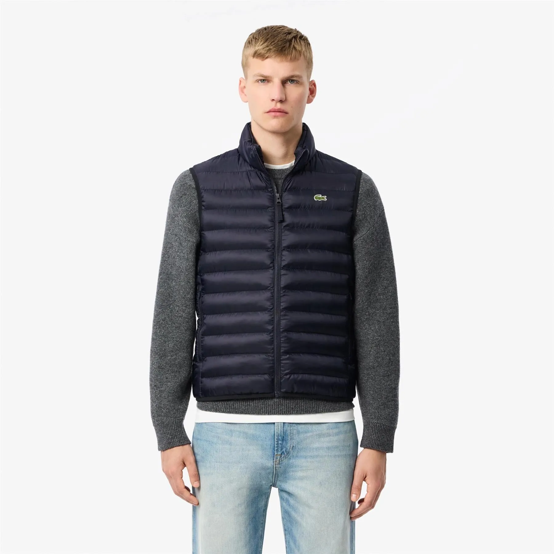 Full Zip Stretch Padded Gilet Navy - AW24