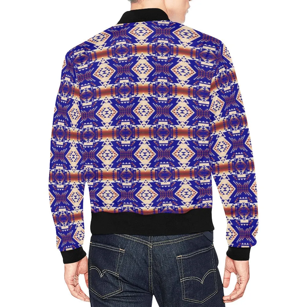 Gathering Earth Lake All Over Print Bomber Jacket for Men