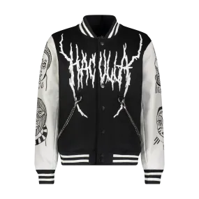 HAC SOULS VARSITY JACKET BLACK/OFF WHITE