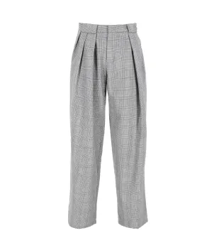 Houndstooth Wool Trousers