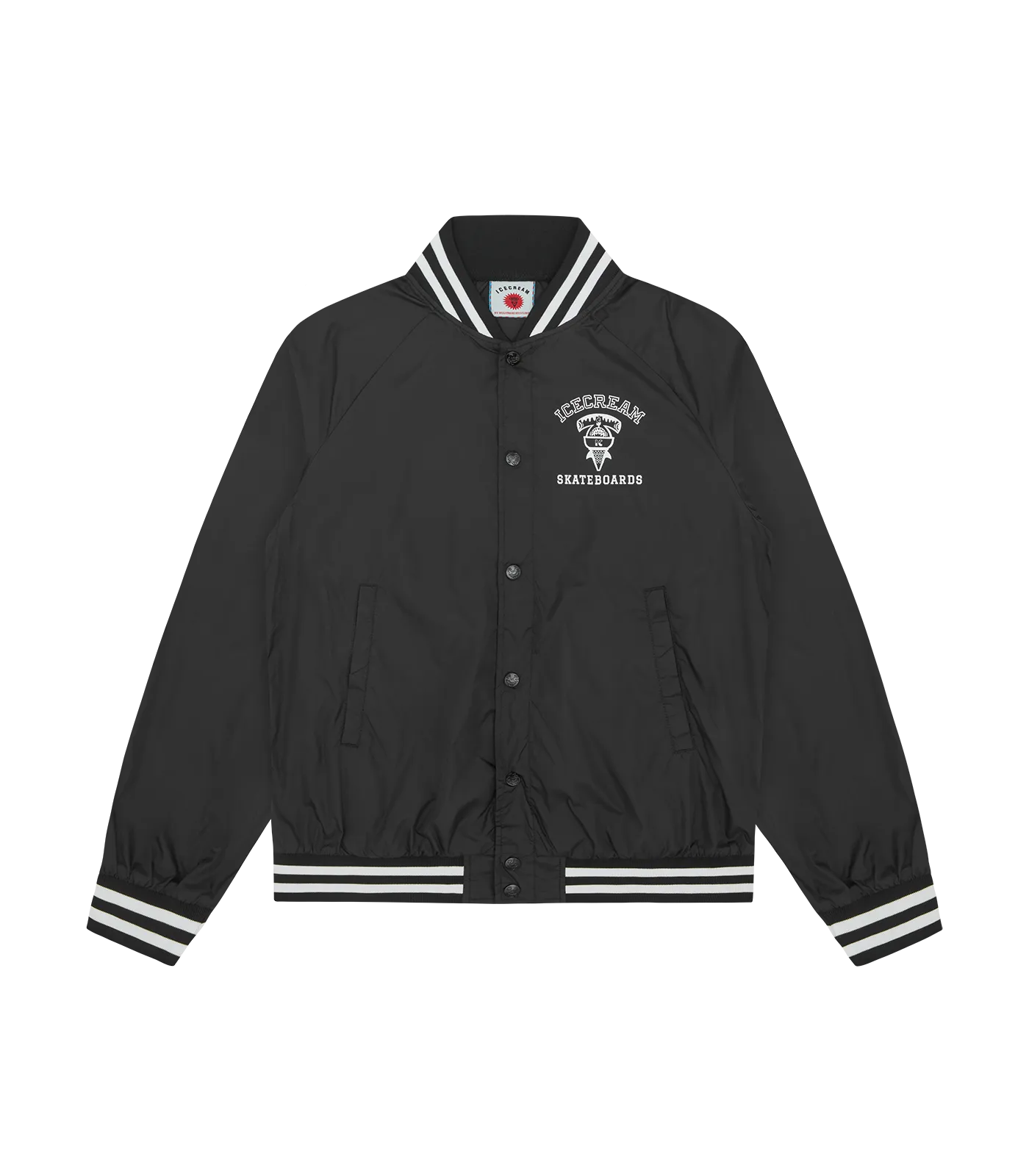 IC SHARKS NYLON BOMBER JACKET - BLACK