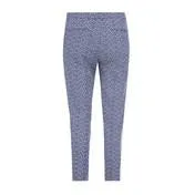 Ink Blue Waves Print Cafe Trouser