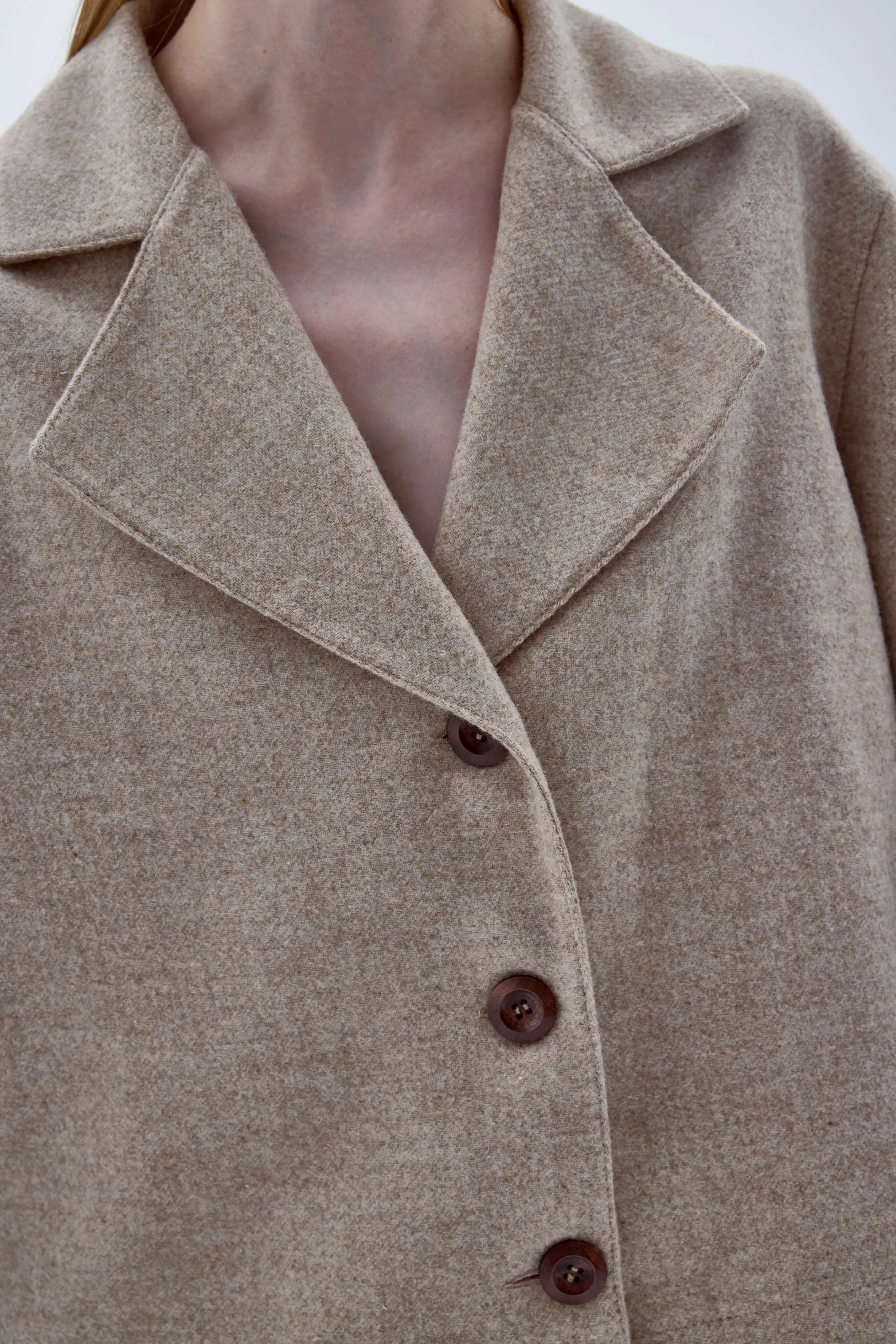 Kai Wool Jacket  in Beige