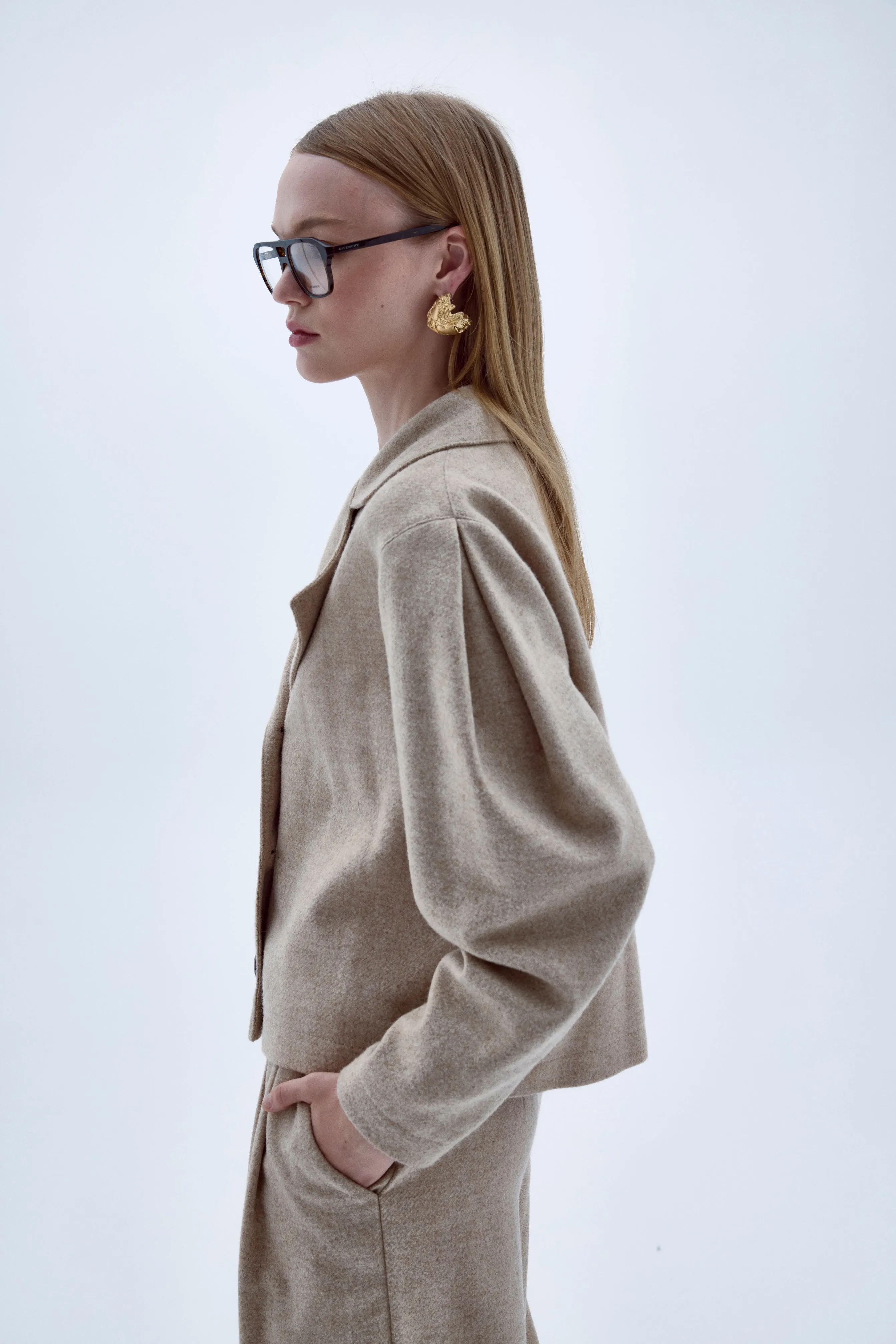 Kai Wool Jacket  in Beige