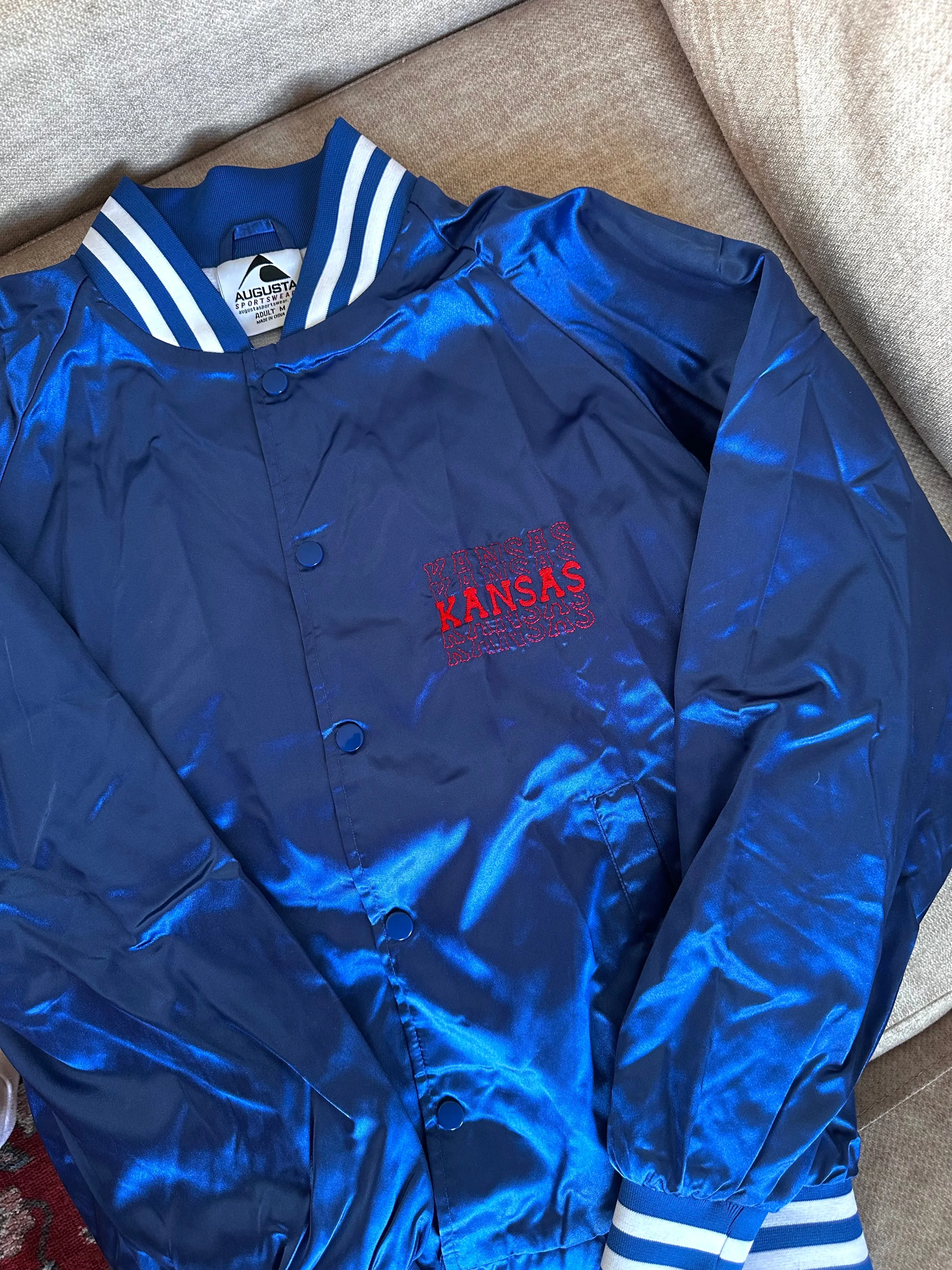 Kansas Satin Bomber Jacket