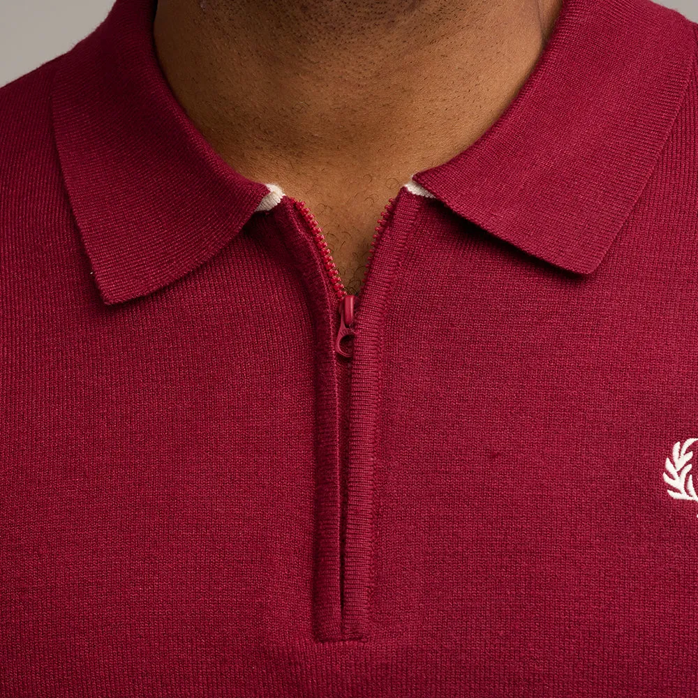 Kappa Alpha Psi Zip Polo Sweater (Krimson)