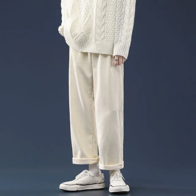 [Korean Style] Corduroy Cargo SweatPants