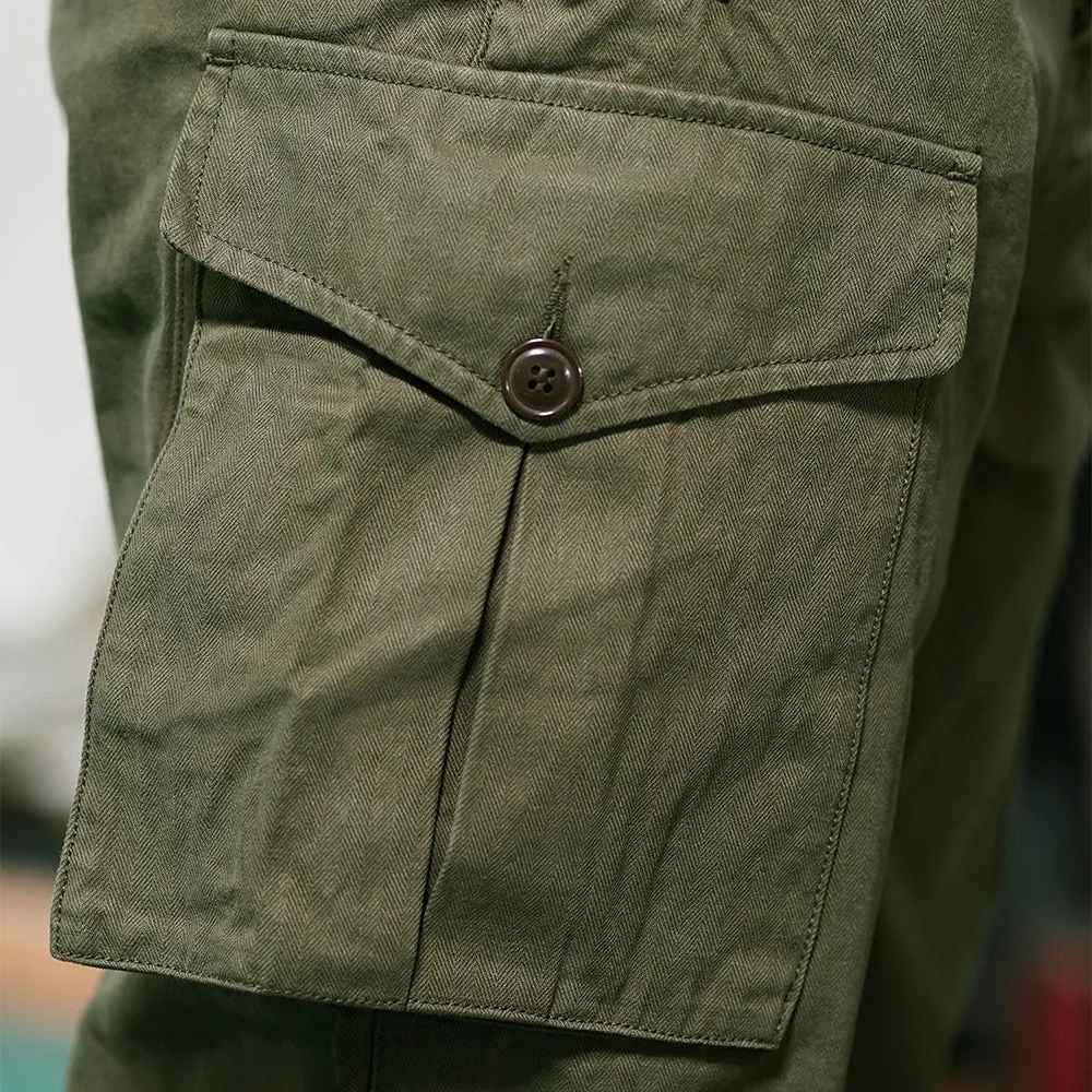 Men's 1930s Ground Crew Trousers Military Green