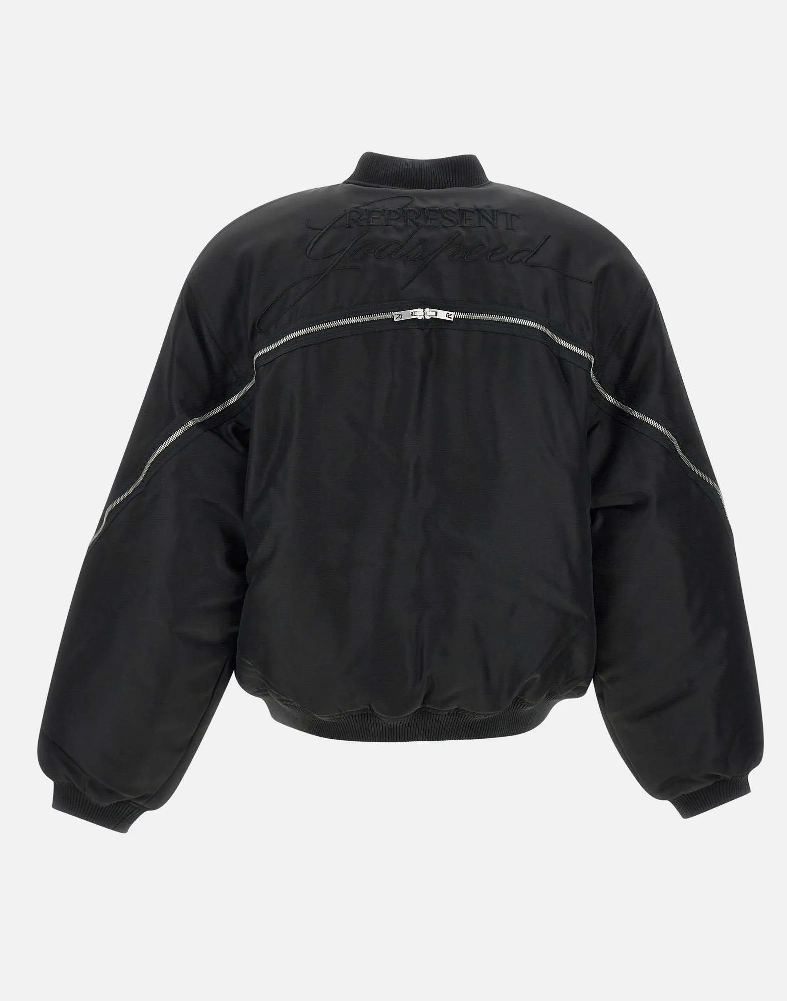 Men's Black Oversized Bomber Jacket