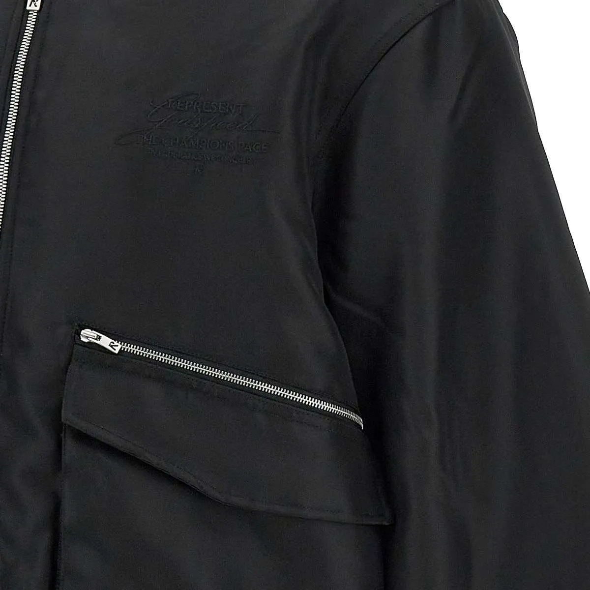 Men's Black Oversized Bomber Jacket