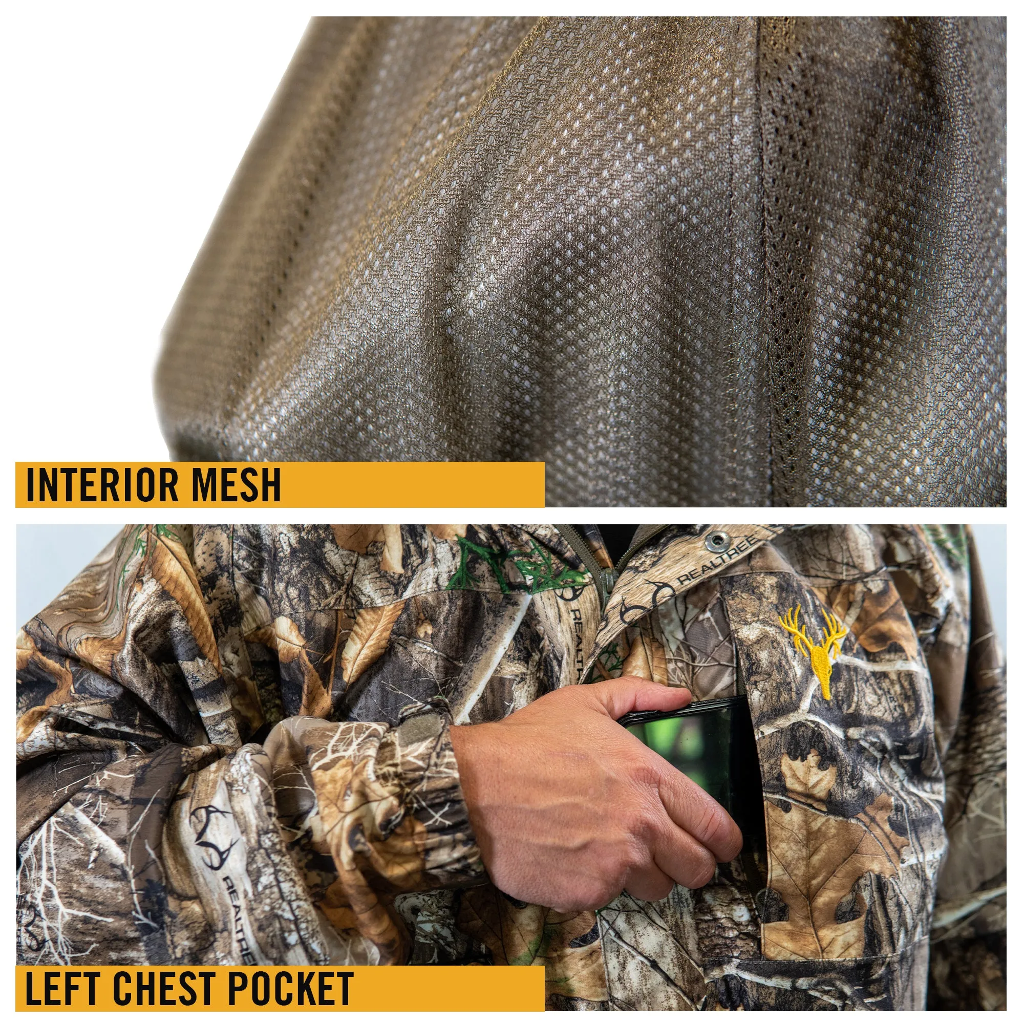 Men's Camo Hunting Rain Jacket