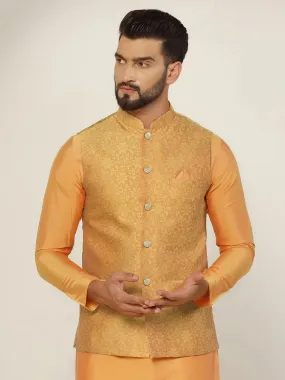 Men's Mustard Nehru Jacket (Set of 1)