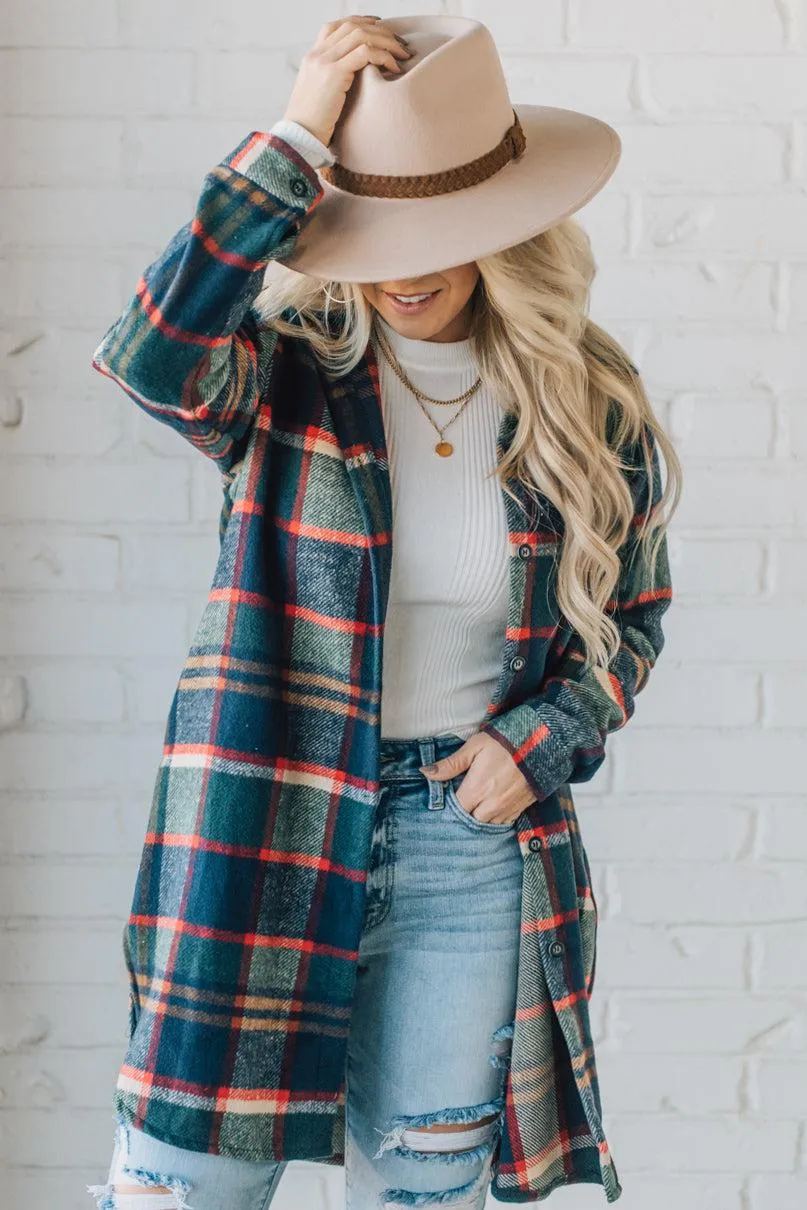 Mid Length Classic Plaid Shacket