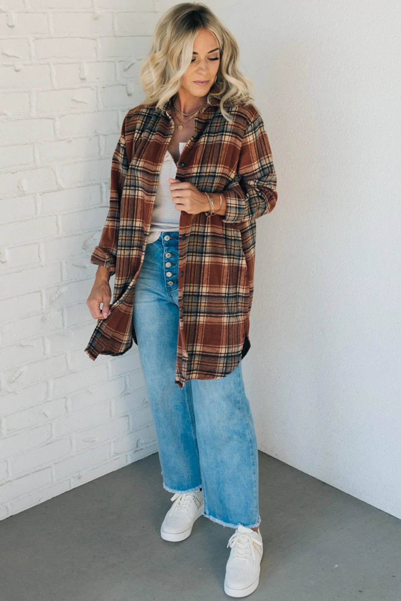 Mid Length Classic Plaid Shacket