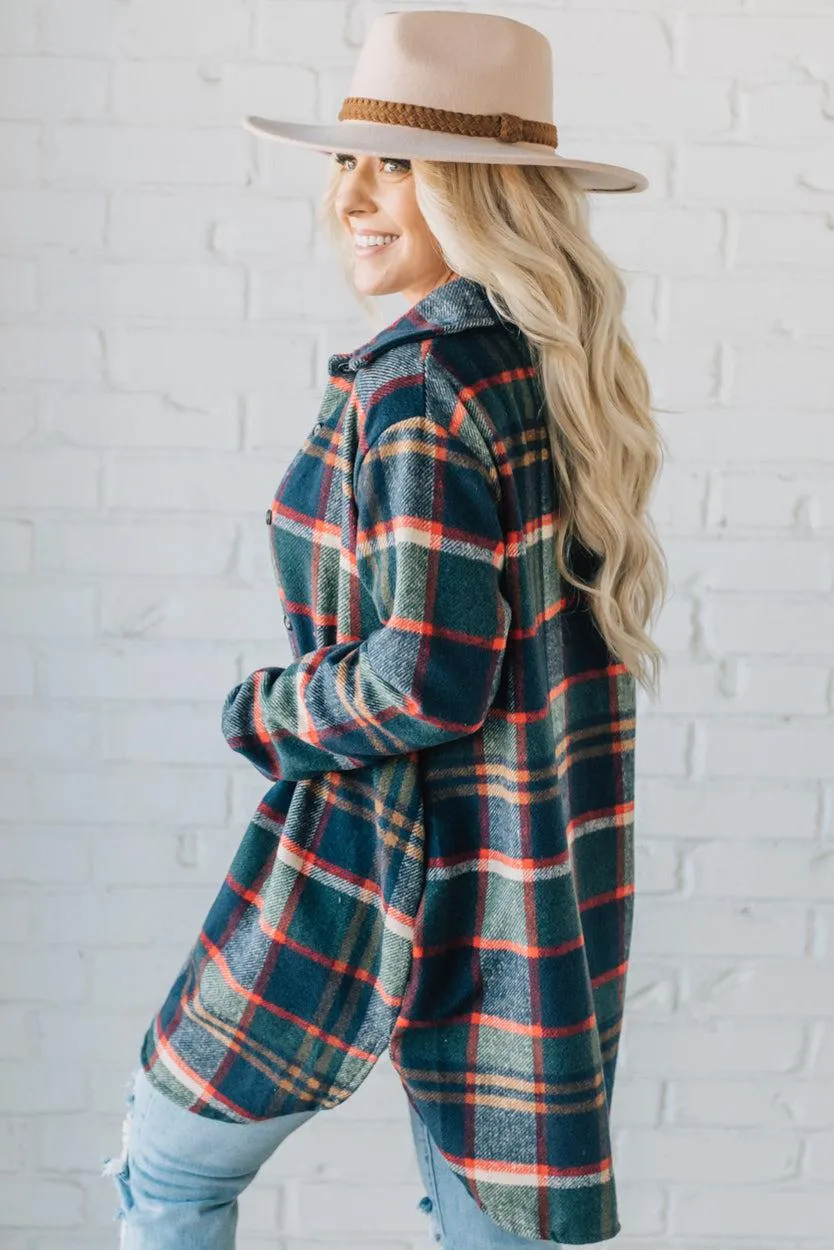 Mid Length Classic Plaid Shacket