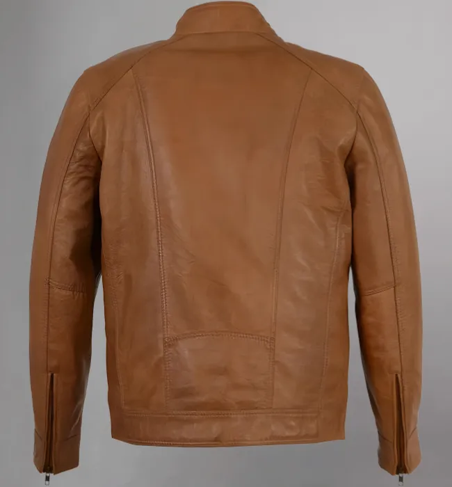 Milwaukee Leather Men's Lambskin Saddle Moto Leather Jacket