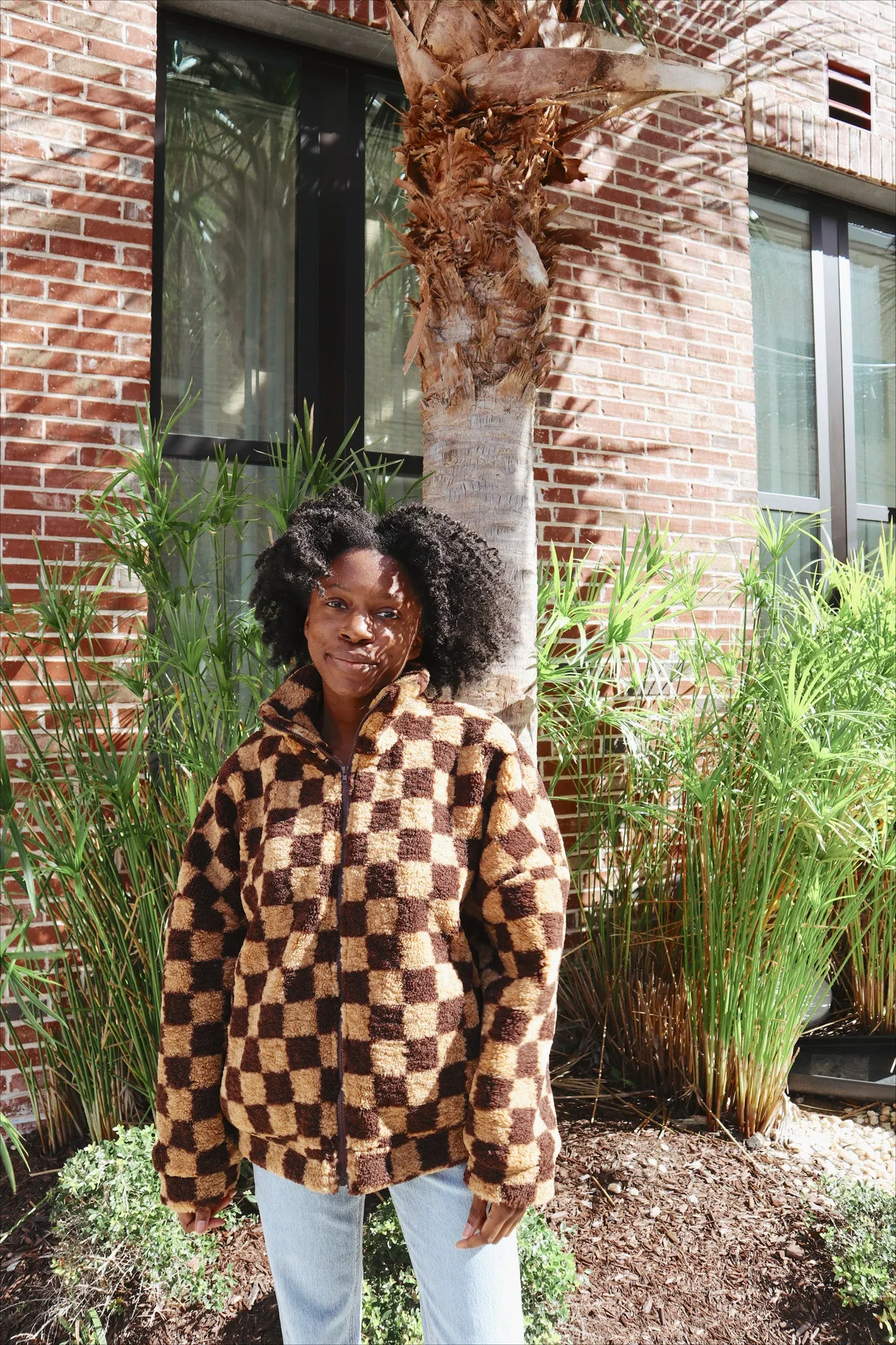 Mocha Check Jacket