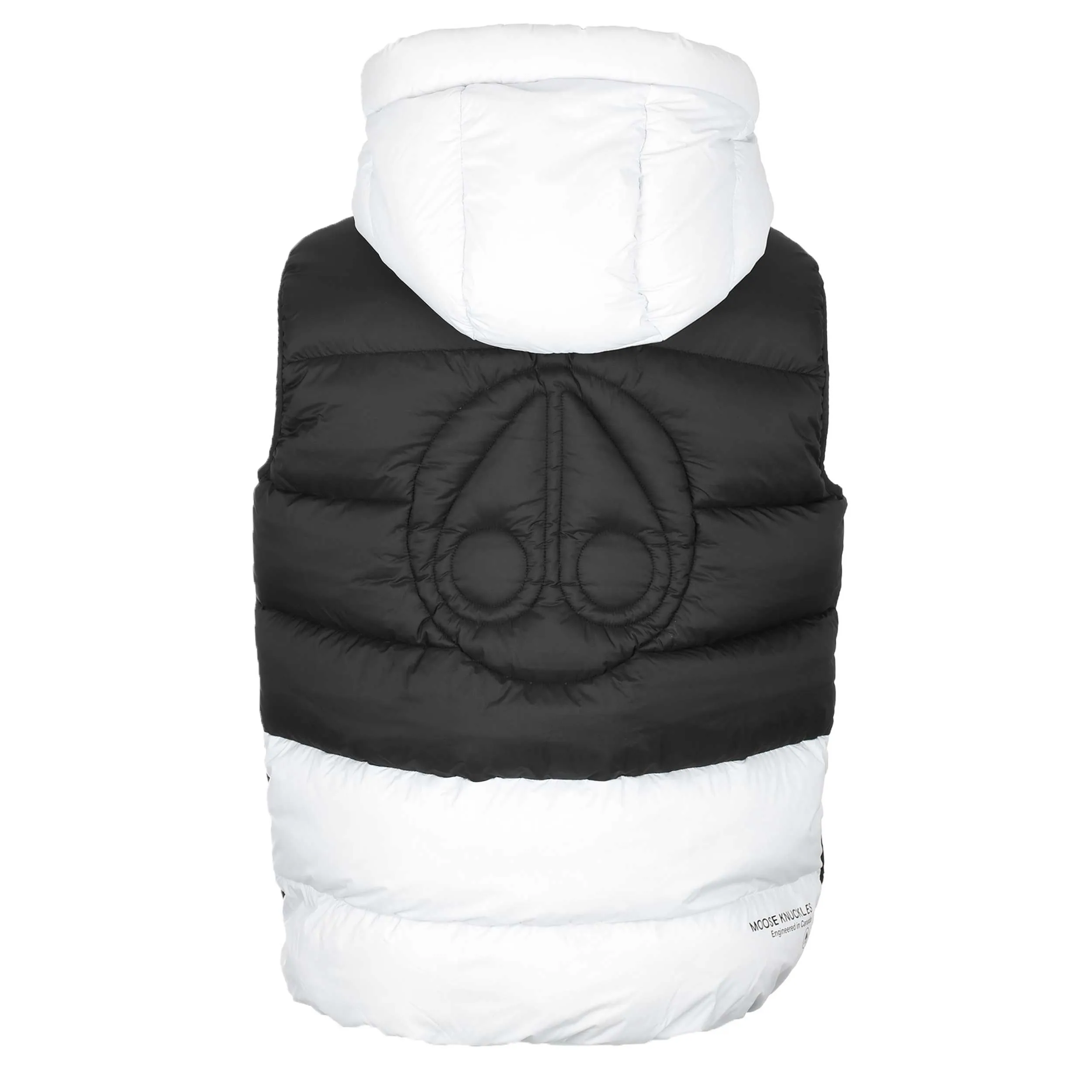 Moose Knuckles Bushwick Vest Gilet in Black & White