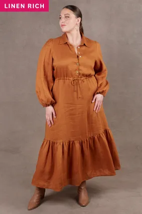 Nama Shirt Dress - Ochre