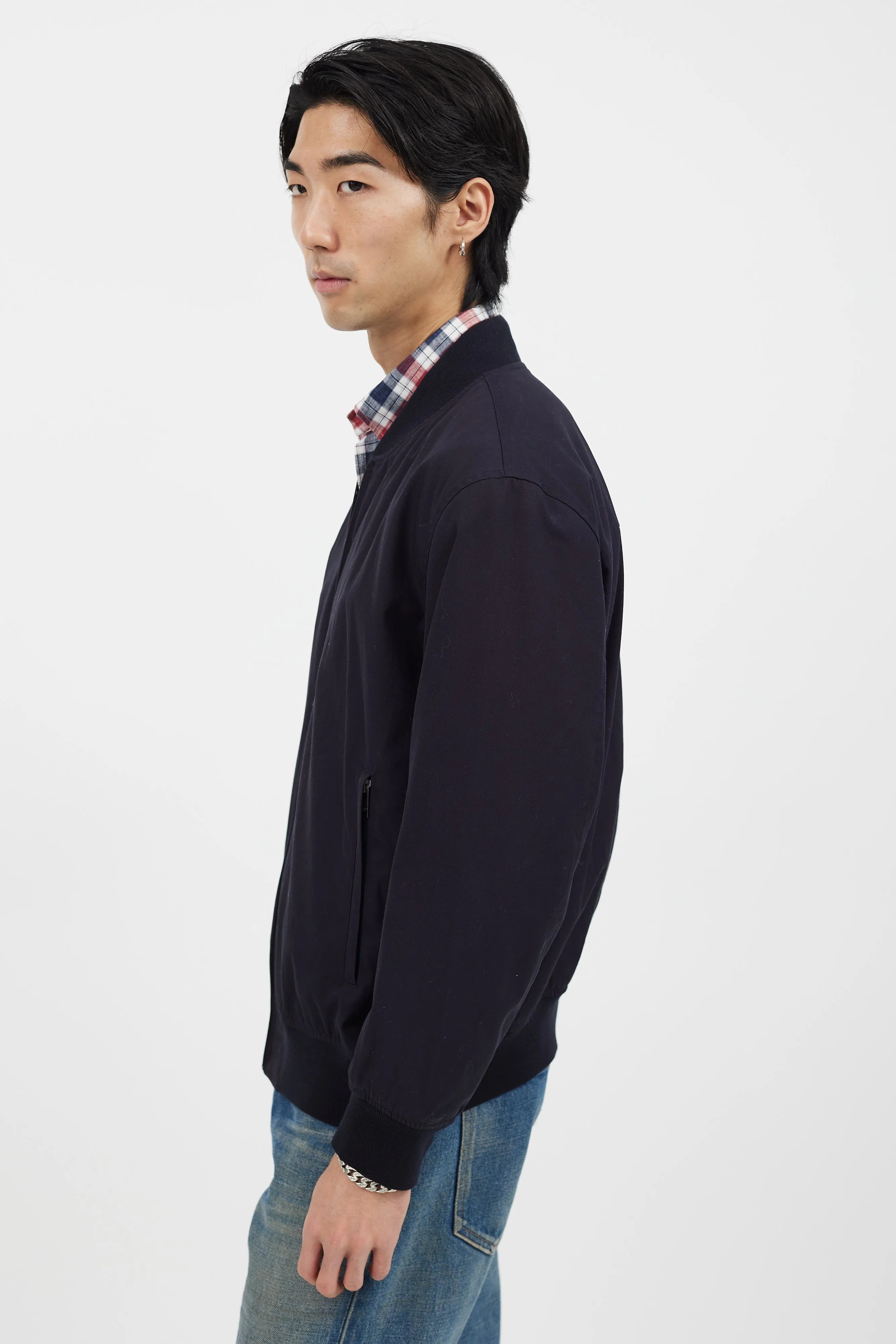 Navy Bomber Jacket