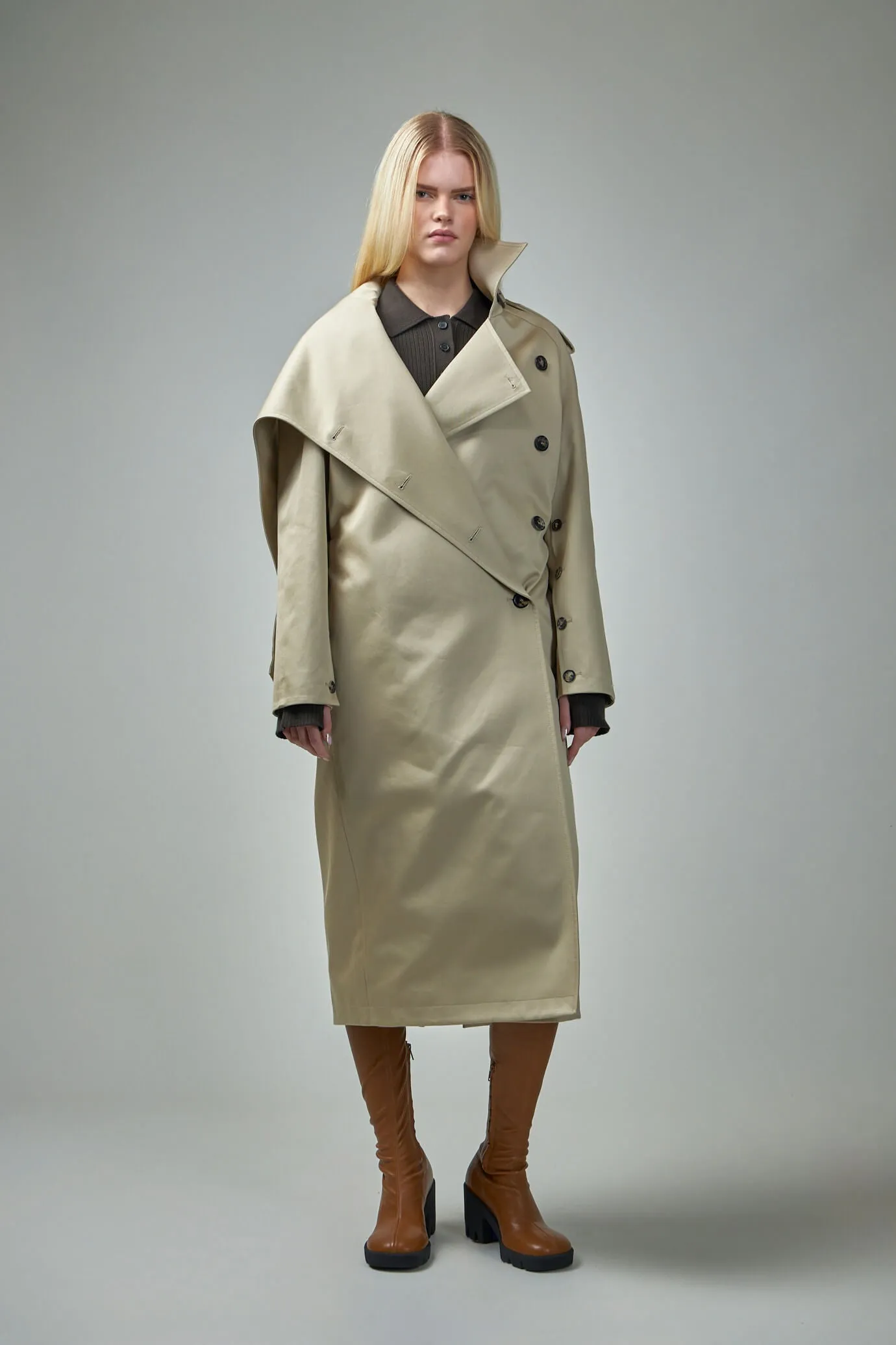 Oblique Trench Coat