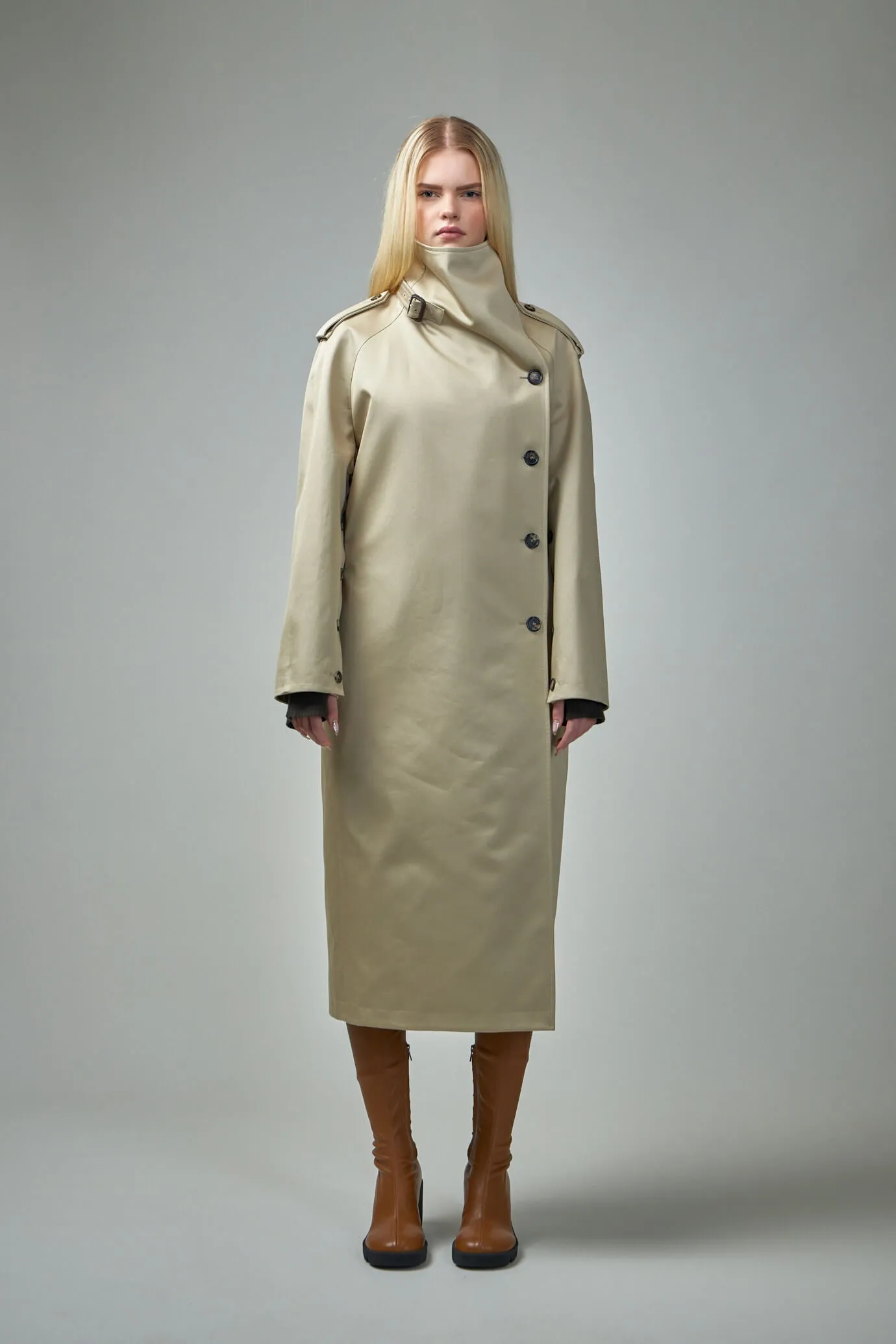 Oblique Trench Coat