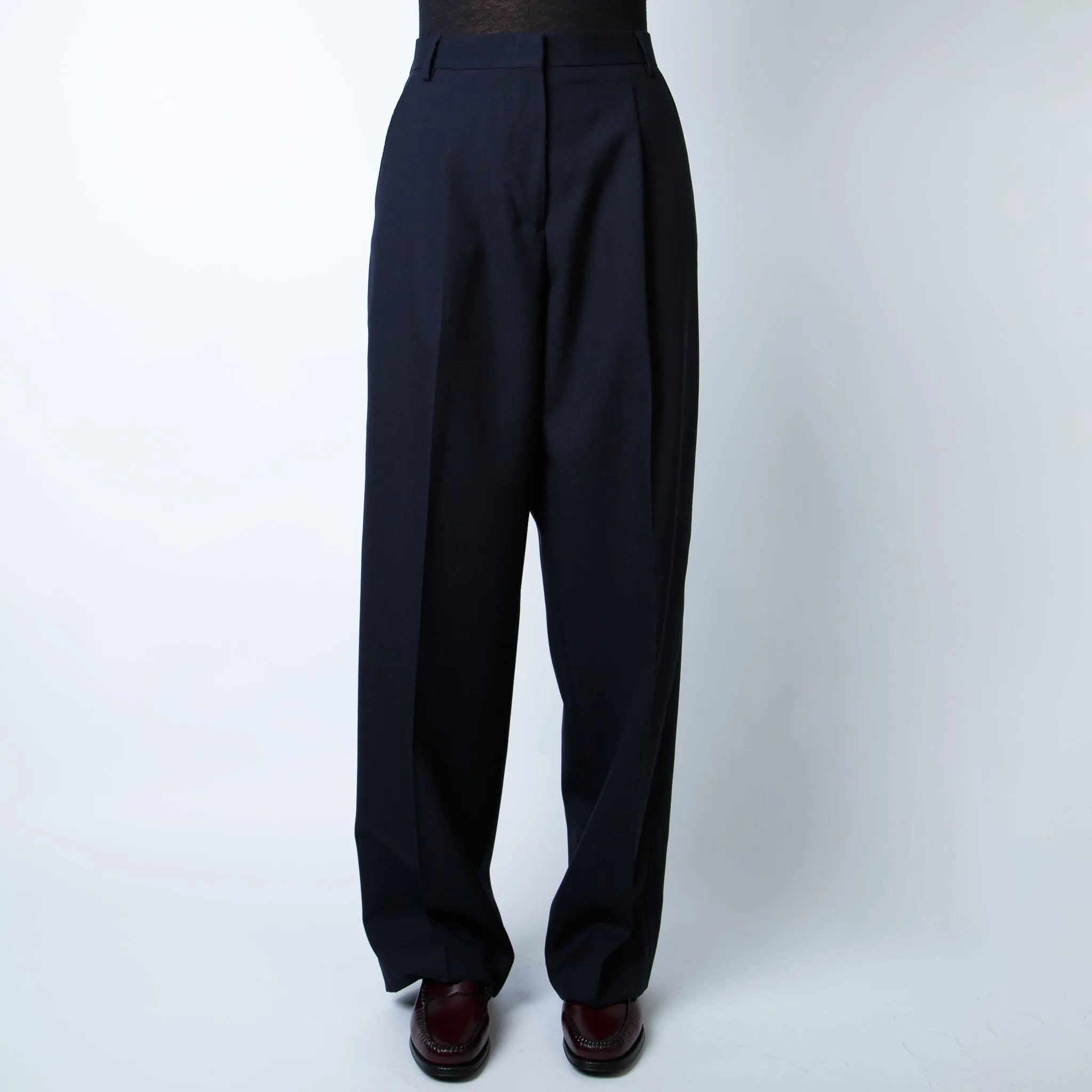 OFFICINE GENERALE TROUSERS WTLG461 DARK NAVY BLUE