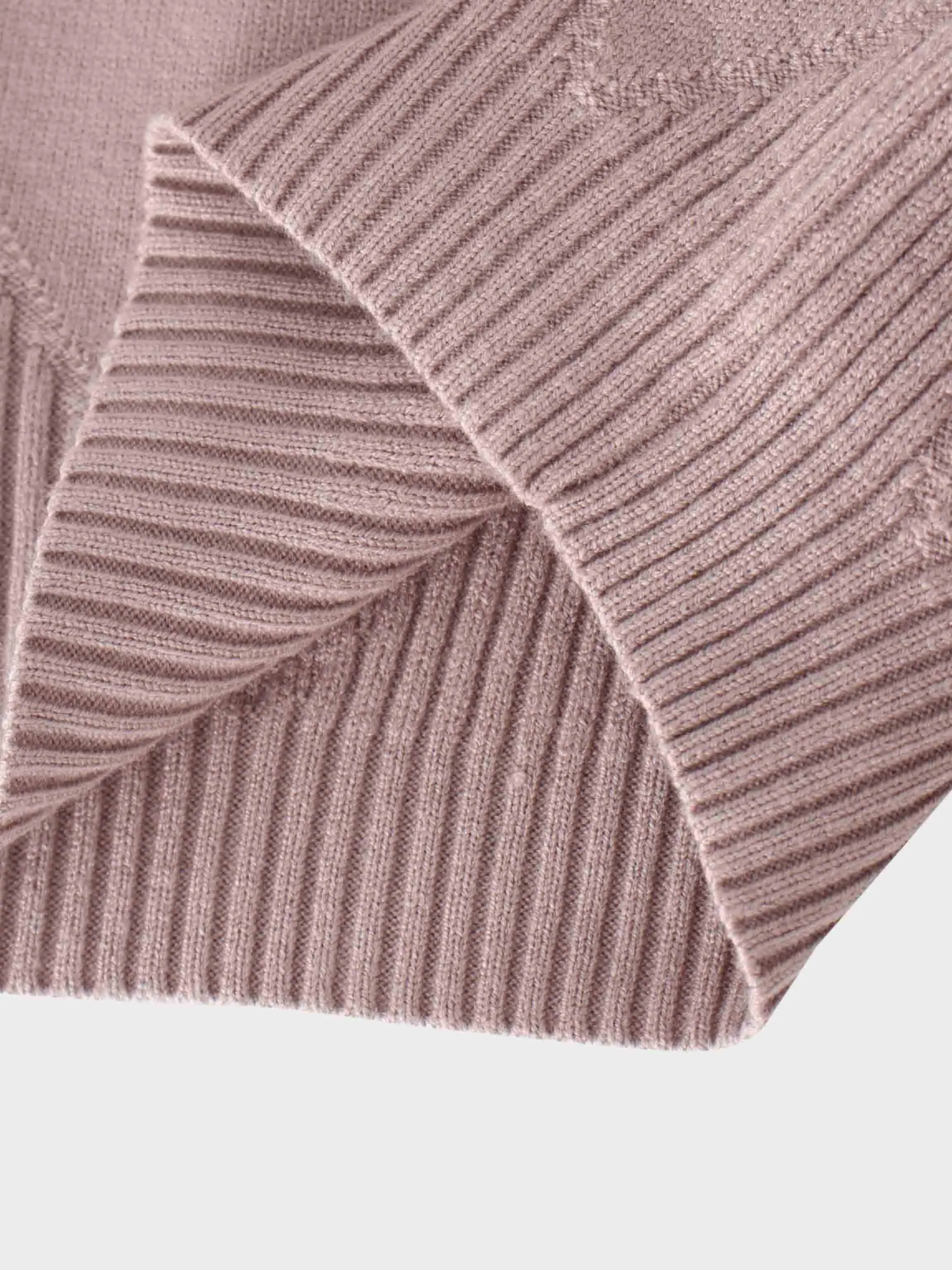 Oversized Diamond Detail Sweater-Taupe