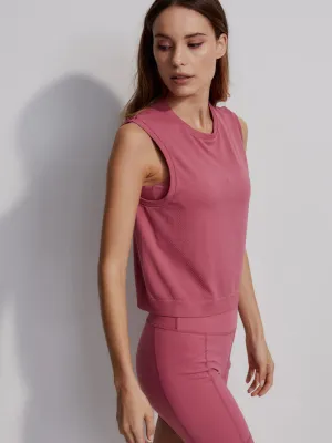 Page Seamless Crop Tank- Rose Wine