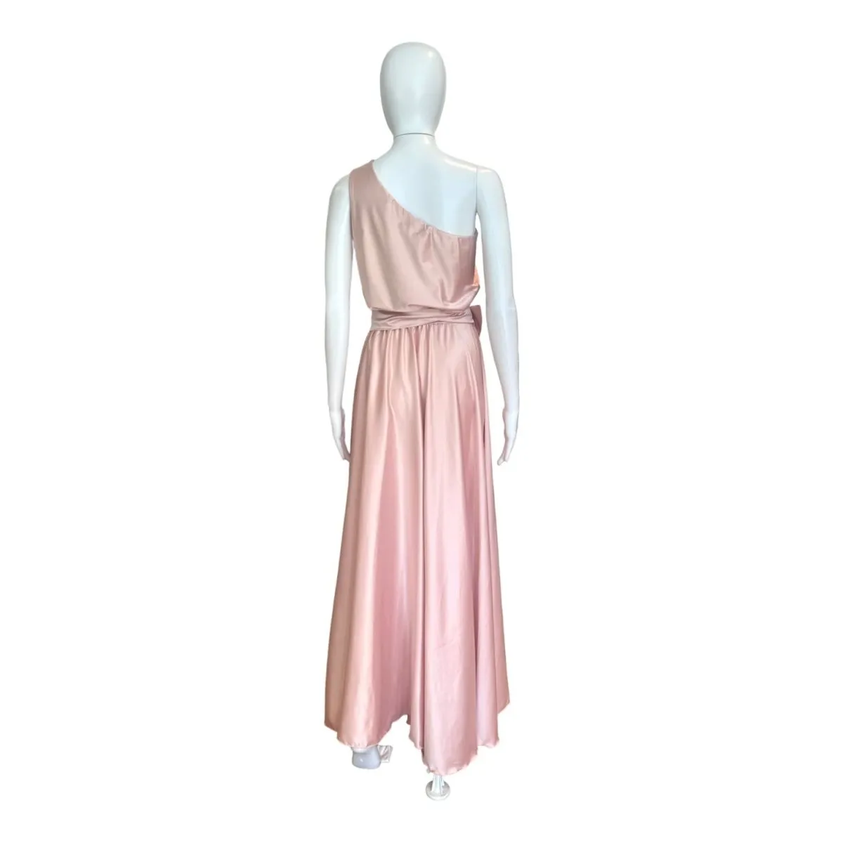 Petal Pink One Shoulder Maxi Dress