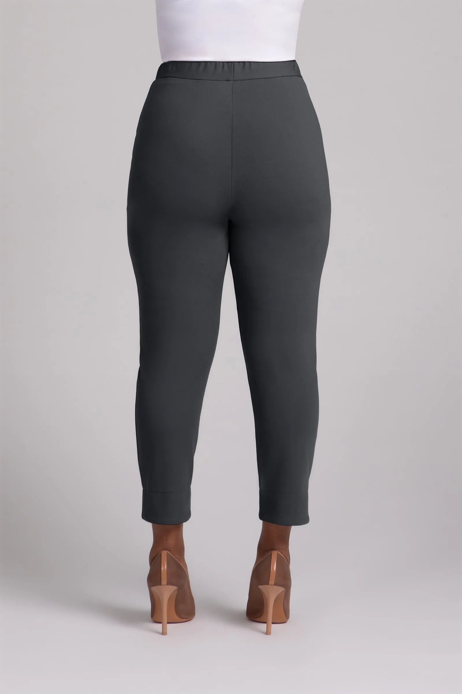 Ponte Hepburn Ankle Pant | Graphite